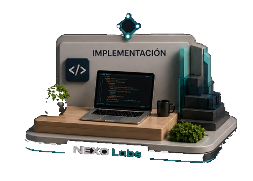 Ilustración 3D: Implementación